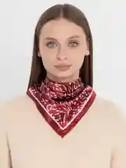Бордовый бандана,платок женский,повязка на голову,шарф, повязка для волос,косынка на голову 50*50