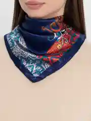 Темно-синий бандана,платок женский,повязка на голову,шарф, повязка для волос,косынка на голову 50*50