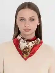 Золотой бандана,платок женский,повязка на голову,шарф, повязка для волос,косынка на голову 50*50