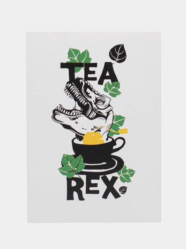 Открытка "Tea Rex"