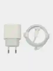 Сетевое зарядное устройство на iPhone, быстрая зарядка, комплект адаптер W20 и провод