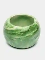 Зеленый кашпо ваза