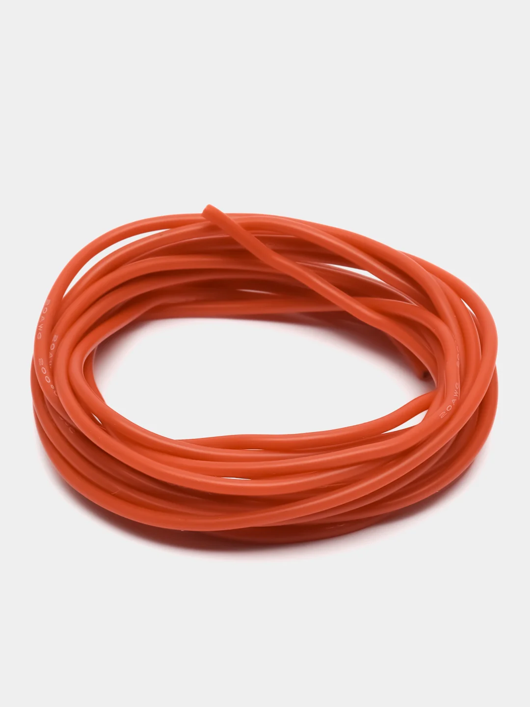 Красный провод 20AWG луженая медь в силиконовой изоляции, 1*0.5мм2, отрезок 2 метра