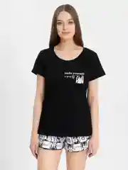 Угольный пижама с шортами, комплект с шортами