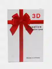 Белый подарочный 3D светильник-ночник, с кнопкой вкл/выкл, питание USB, подарок на 8 марта