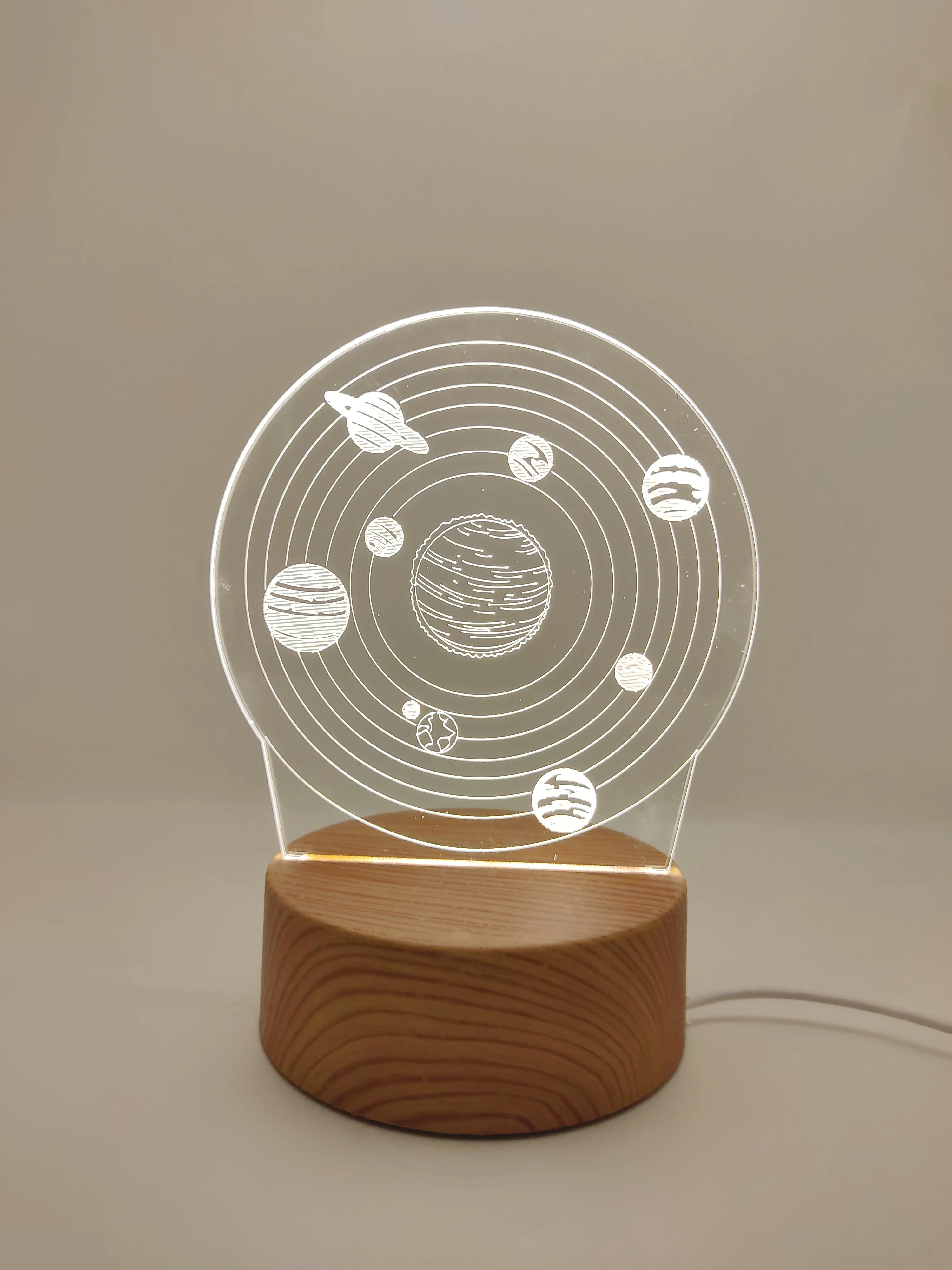 Лимонный подарочный 3D светильник - ночник с кнопкой вкл/выкл, питание USB, подарок на 8 марта