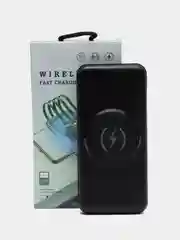 Powerbank с поддержкой беспроводной зарядки, 20000 mah, со встроенными кабелями
