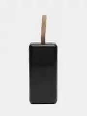 Черный внешний аккумулятор Powerbank 80000 мАч с быстрой зарядкой