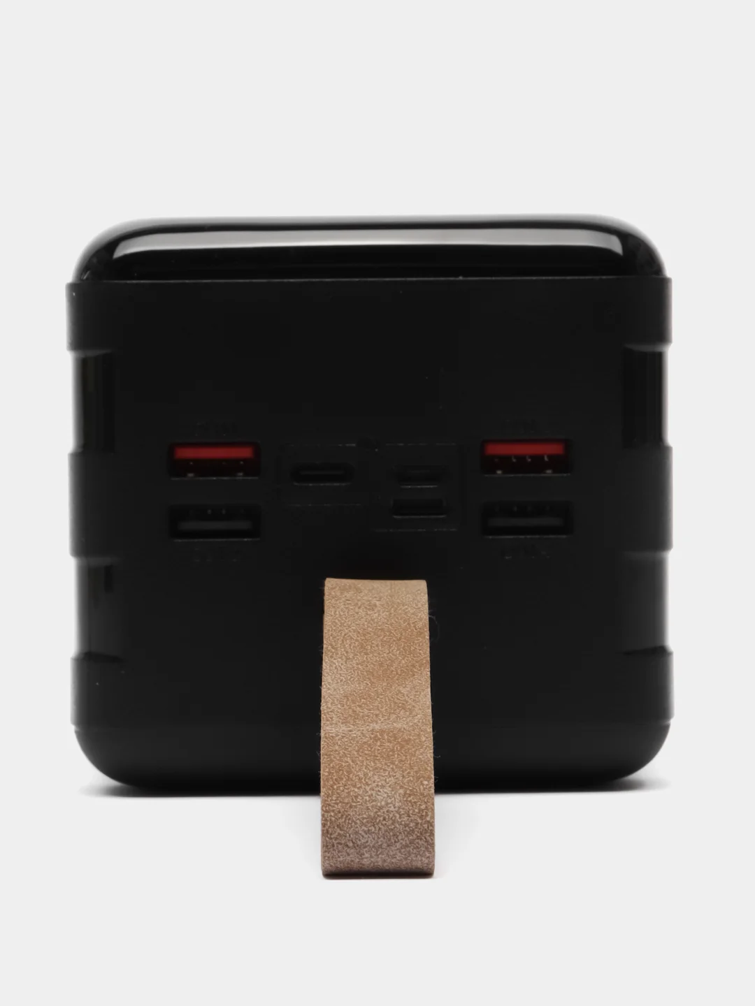 Черный внешний аккумулятор Powerbank 80000 мАч с быстрой зарядкой