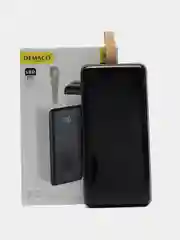 Черный внешний аккумулятор Powerbank 80000 мАч с быстрой зарядкой