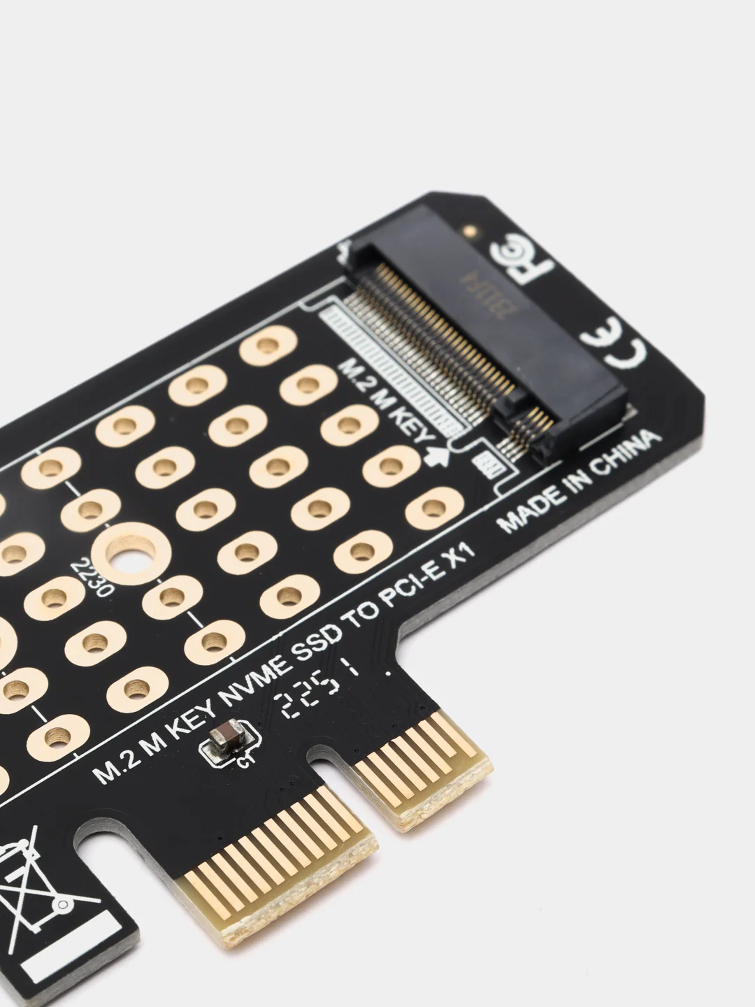 Адаптер переходник для установки SSD диска M.2 NVMe в слот PCI-E x 3.0 x4