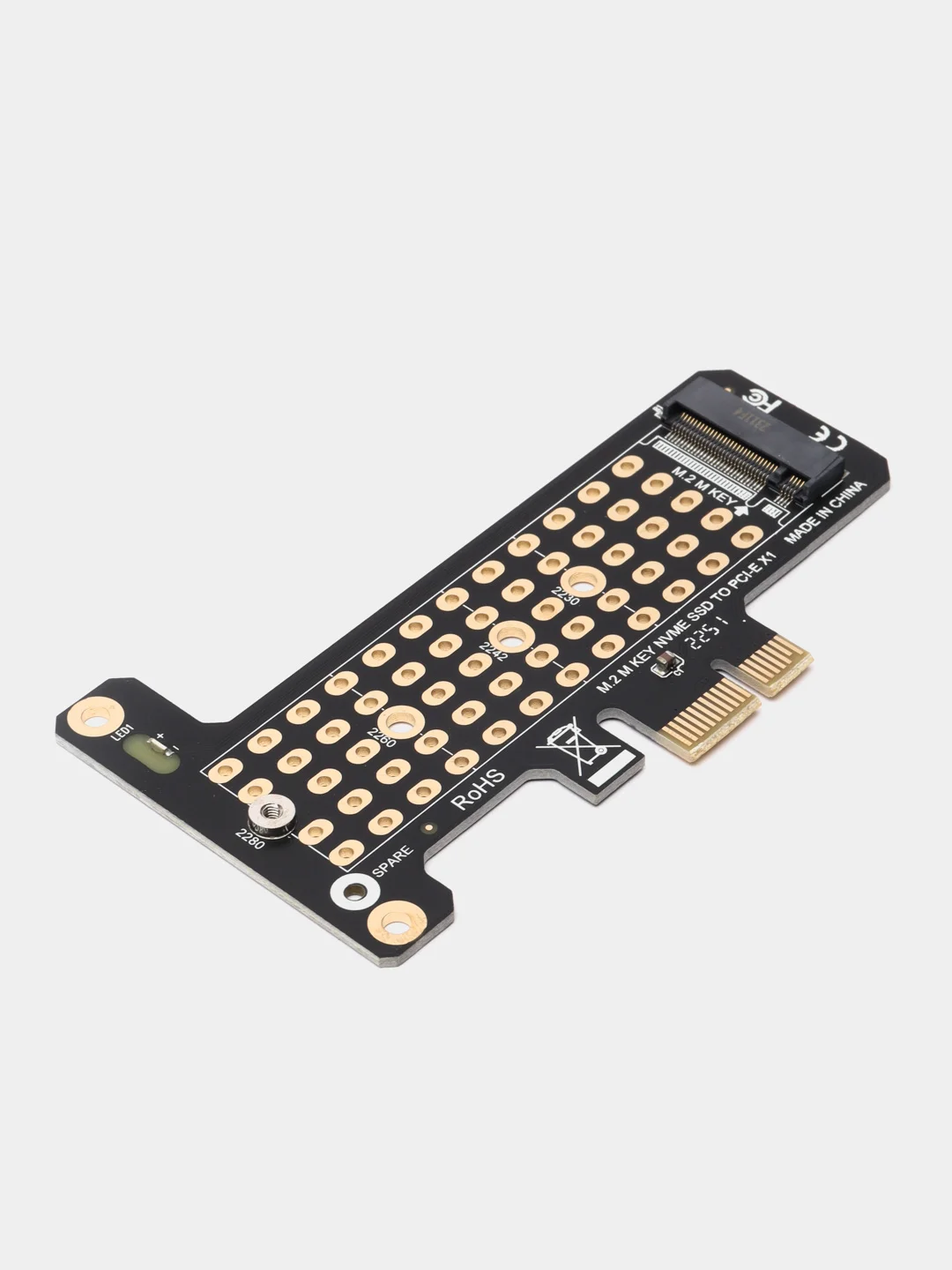 Адаптер переходник для установки SSD диска M.2 NVMe в слот PCI-E x 3.0 x4