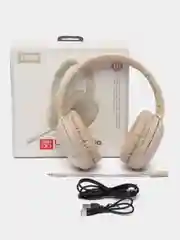 Бежевый беспроводные наушники (игровые) со съемным микрофоном