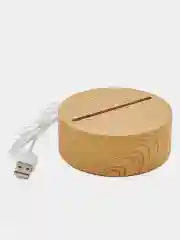 Белый подарочный 3D светильник-ночник, с кнопкой вкл/выкл, питание USB, подарок на 8 марта
