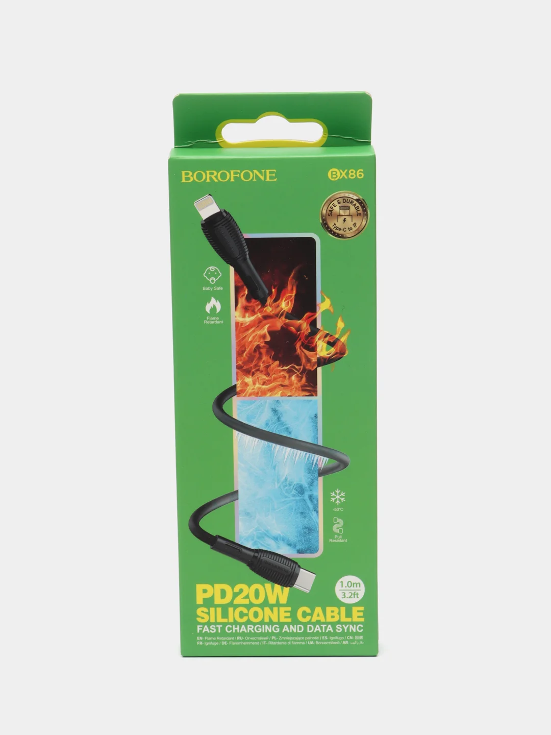BOROFONE BX86 Advantage, кабель для зарядки и передачи данных USB на Lightning, 1м, 2.4A