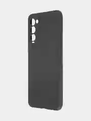Черный силиконовый чехол BROSCORP для Tecno Camon 18, 18P матовый тонкий, бортик вокруг камер