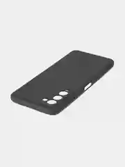 Черный силиконовый чехол BROSCORP для Tecno Camon 18, 18P матовый тонкий, бортик вокруг камер