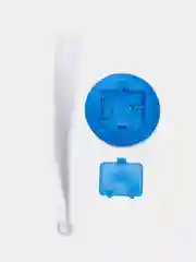 Синий оптоволоконный ночник фонтан светящихся брызг