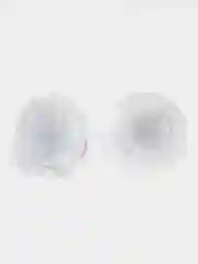 Бант школьный, на резинке, белый, 2 штуки