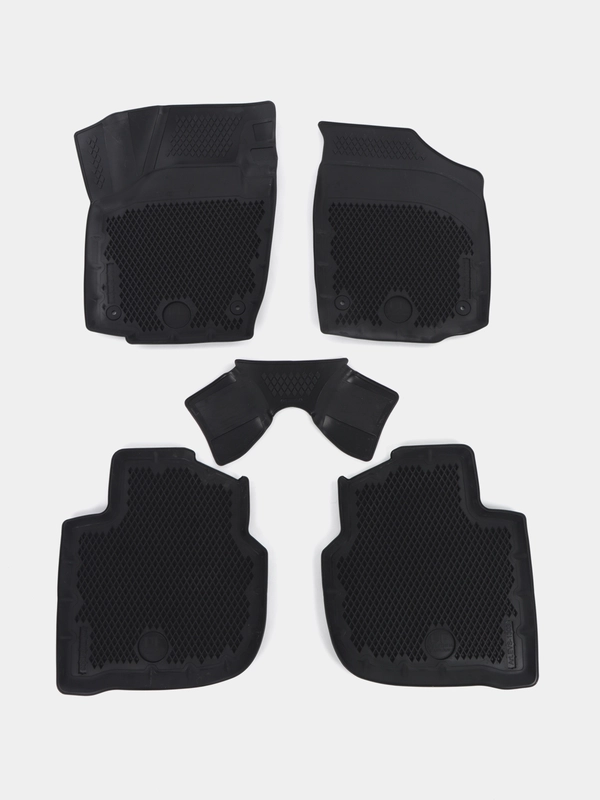 Коврики EVA 3D для Volkswagen Polo VI LB (2020-), Skoda Rapid (2013-) Premium в cалон
