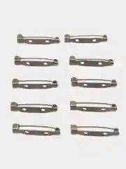 Зелёный хаки основа для броши с застежкой  5 шт