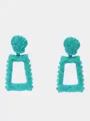 Бирюзовый серьги бархатные