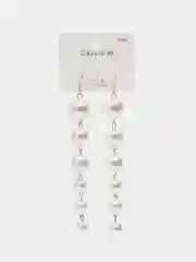 Белый серьги жемчужная нить