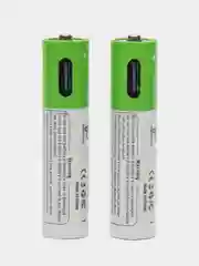 Аккумуляторные батарейки, с зарядкой от USB, мизинчиковые ААА, 1,5 В