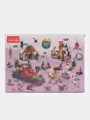 Розовый конструктор из мини блоков 3D , 3Д фигура, LED Конструктор