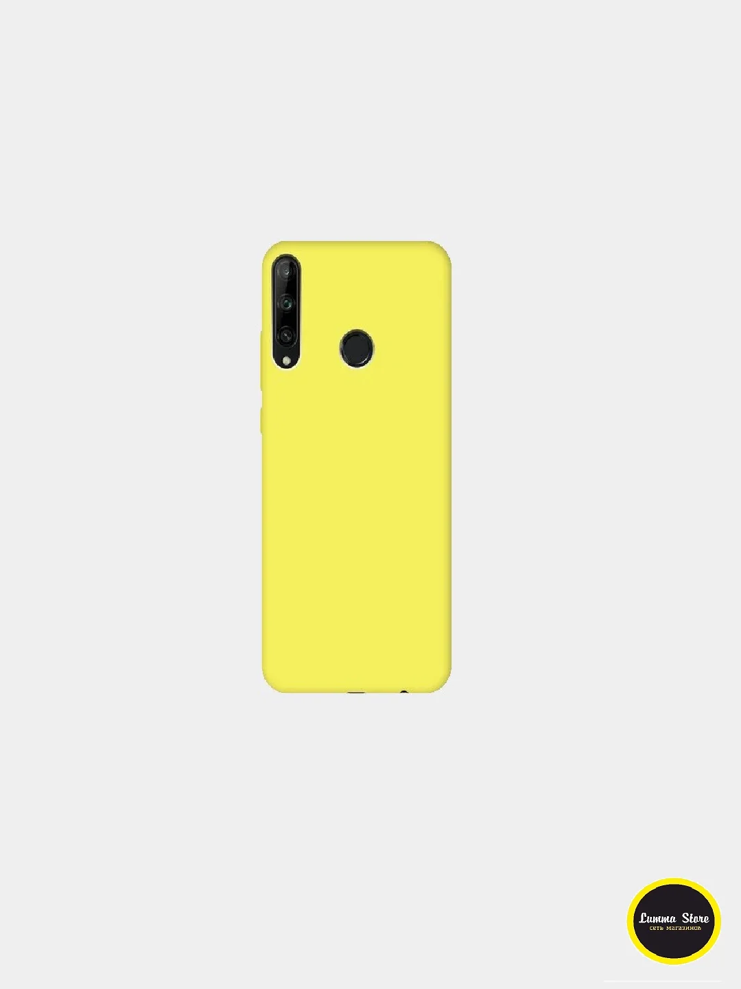 Желтый яркий силиконовый чехол для Huawei P30 Lite