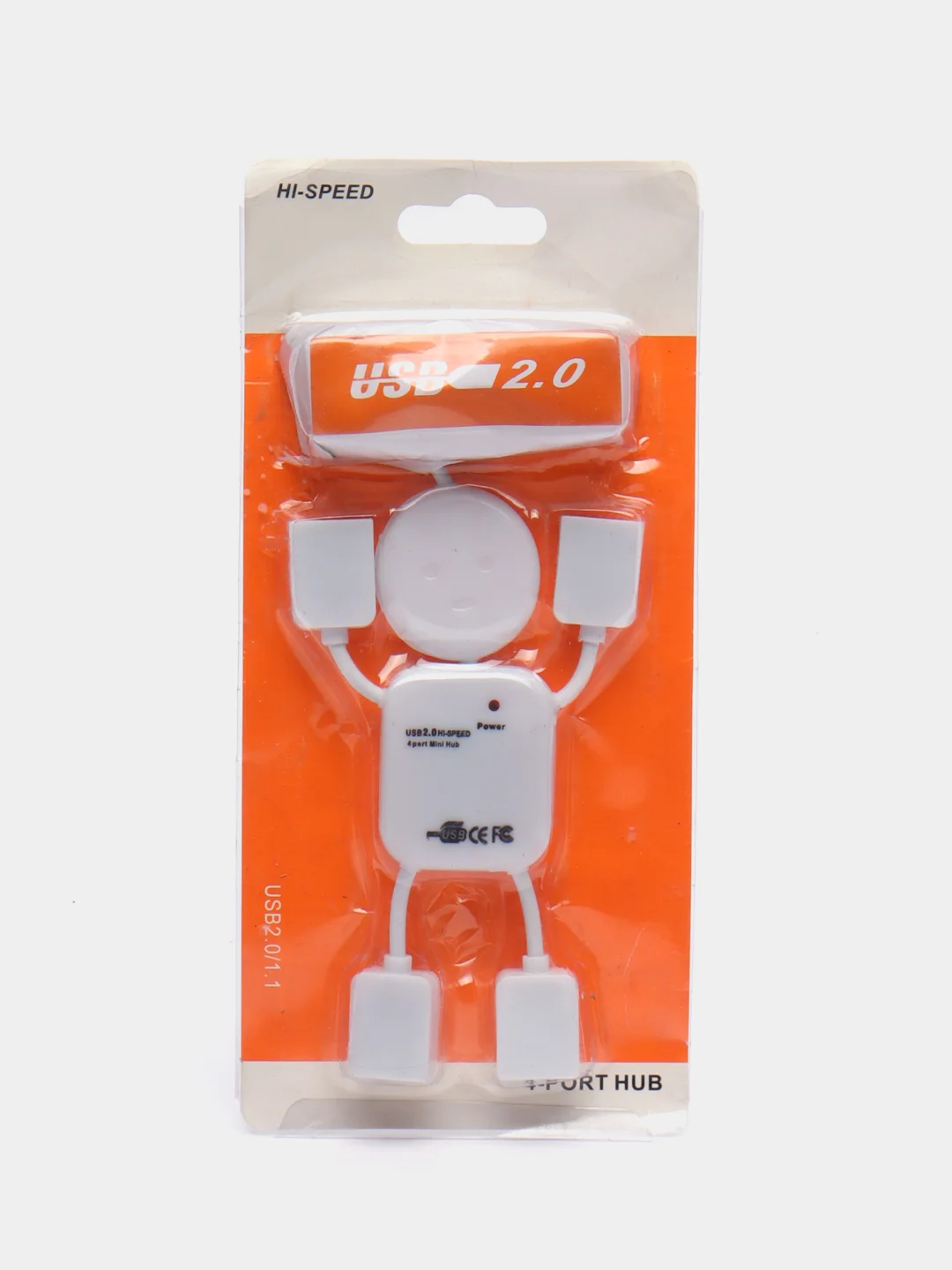 Hi-speed 4 port hub man USB-хаб, разветвитель на 4 порта, переходник HUB 2.0
