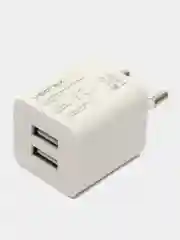 Сетевое зарядное устройство Vertex 2 x USB, блок питания 2.1 А , белый адаптер