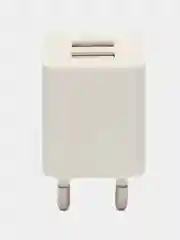 Сетевое зарядное устройство Vertex 2 x USB, блок питания 2.1 А , белый адаптер