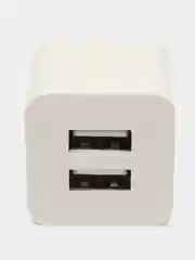 Сетевое зарядное устройство Vertex 2 x USB, блок питания 2.1 А , белый адаптер