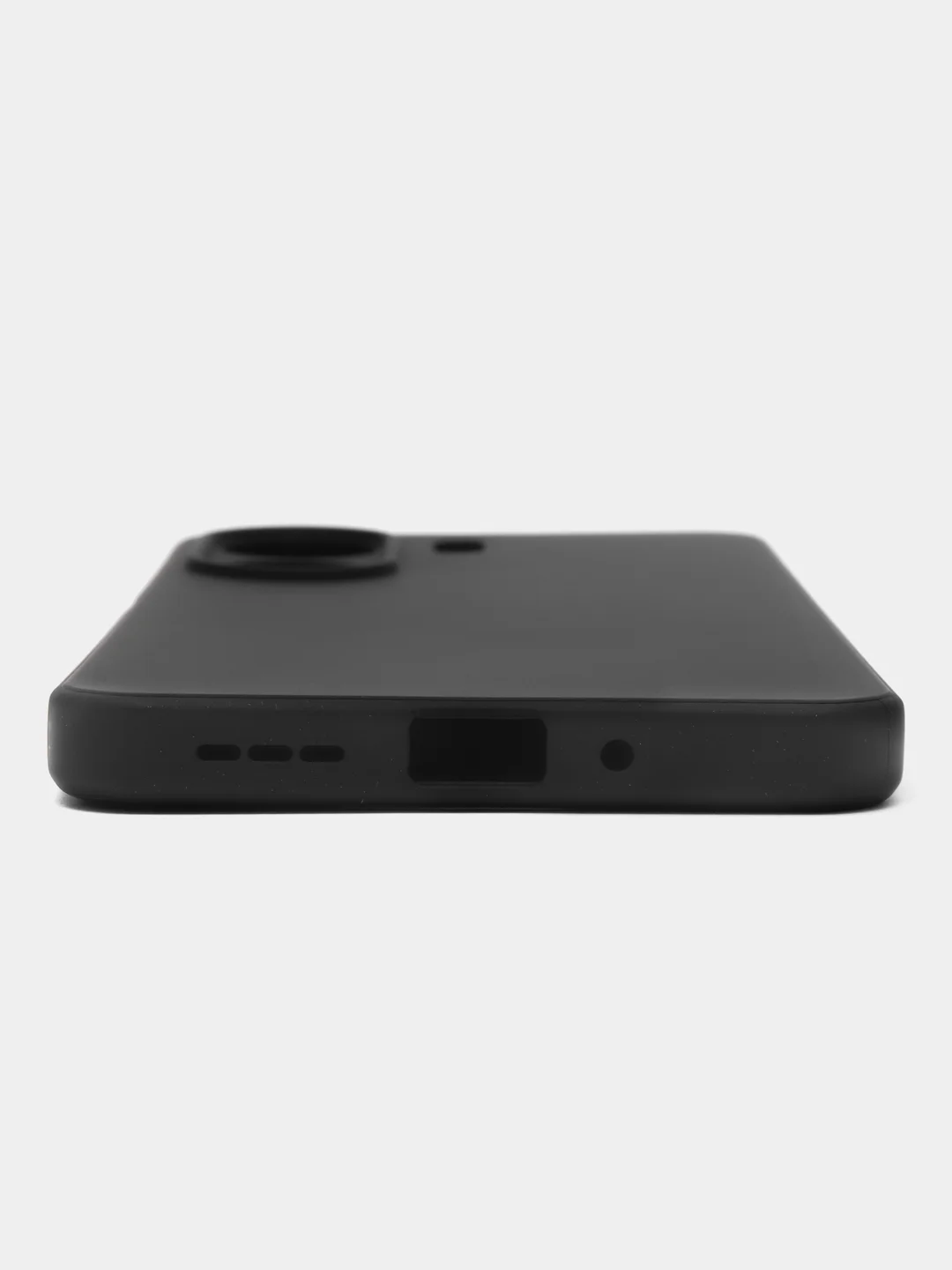 Синий чехол для Poco C65, Xiaomi Redmi 13C матовый/прозрачный BROSCORP силиконовый, защита камер