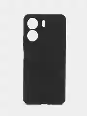 Черный чехол для Poco C65, Xiaomi Redmi 13C матовый/прозрачный BROSCORP силиконовый, защита камер