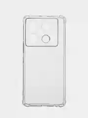 Прозрачный противоударный чехол для Infinix GT 10 Pro силиконовый BROSCORP с усиленными углами