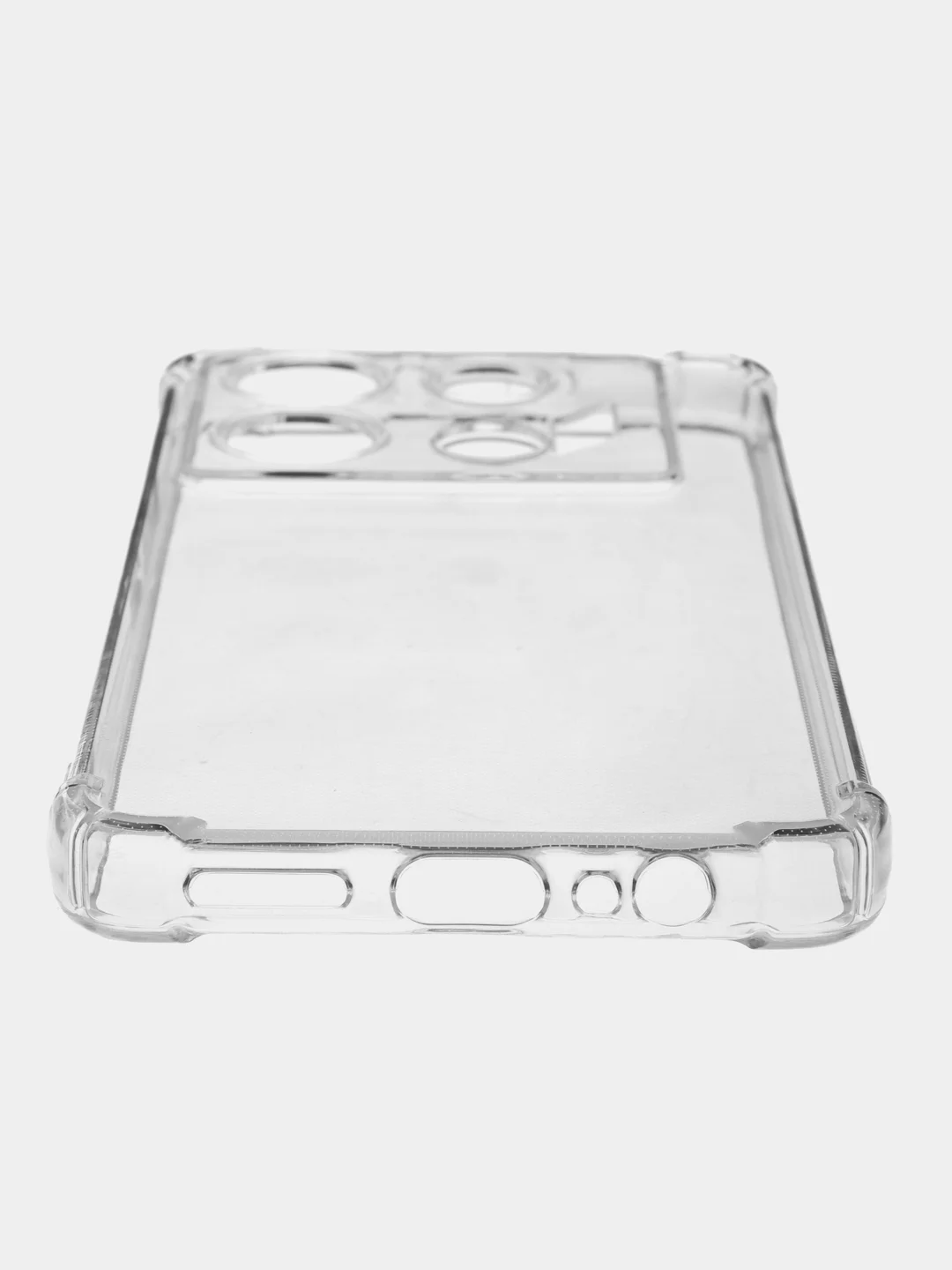 Прозрачный противоударный чехол для Infinix GT 10 Pro силиконовый BROSCORP с усиленными углами