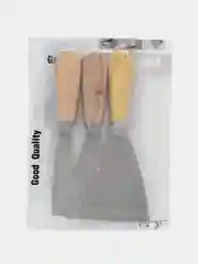 Набор шпателей с деревянной ручкой, 3 штуки
