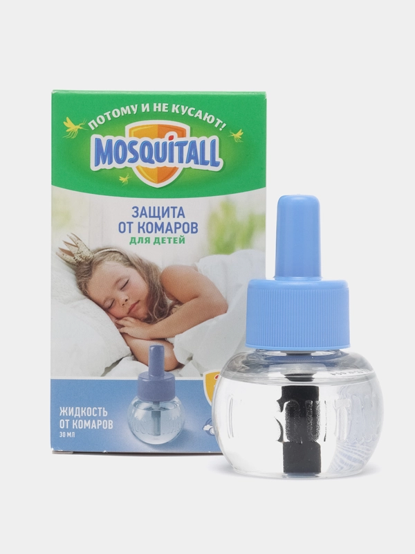 MOSQUITALL Жидкость 30 ночей Нежная Защита для Детей от комаров 30мл
