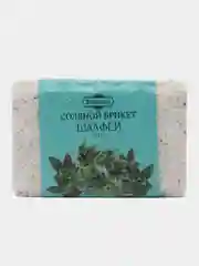 Бирюзовый соль для бани и сауны, соляной брикет 1,35кг эвкалипт, лимон, имбирь