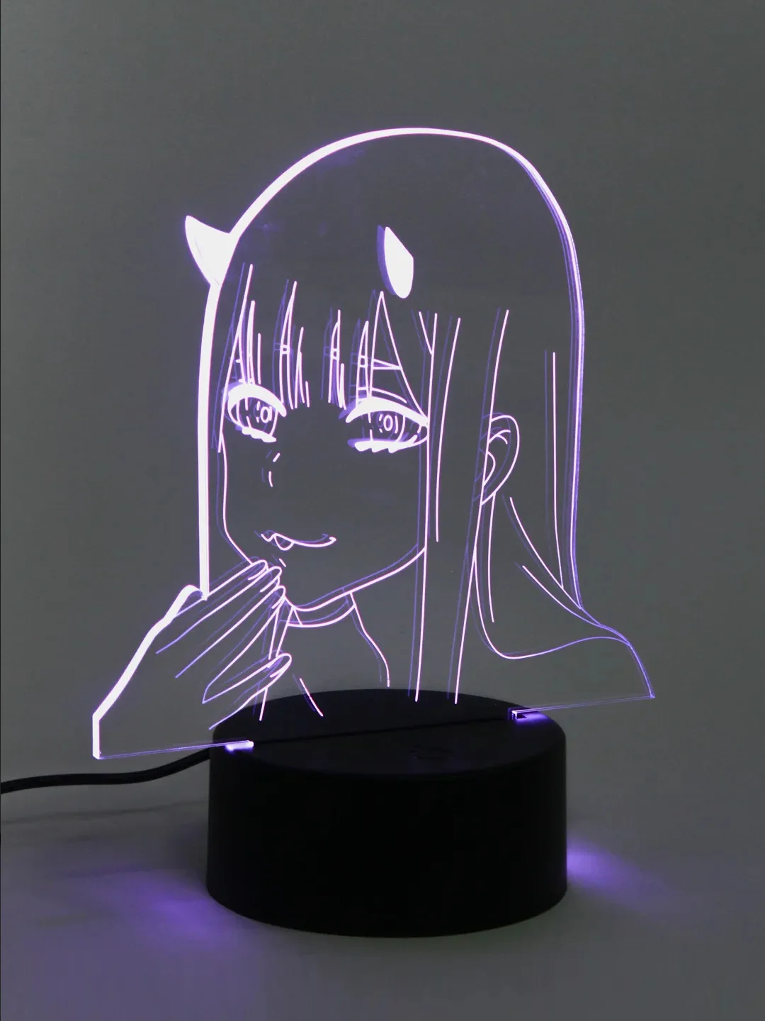 Аметистовый ночник 3D "Милый во Франксе", светодиодный, USB