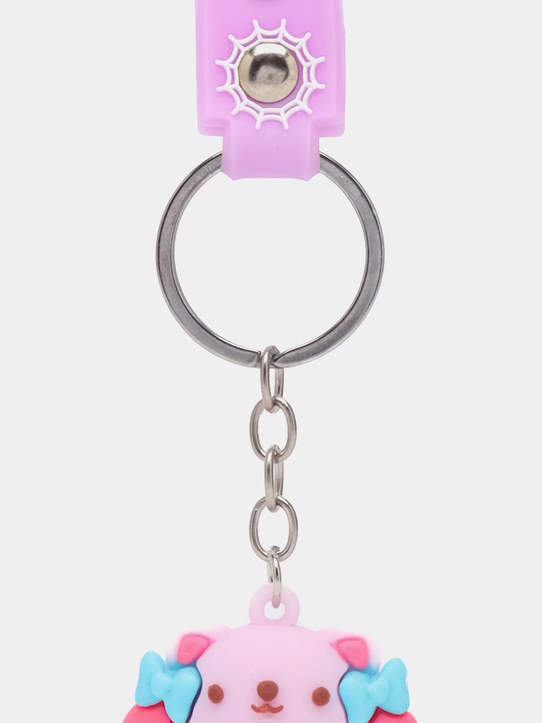 Бордовый брелок My Melody, Kuromi, Sinnamoroll, Hello Kitty