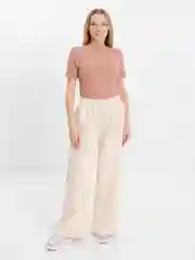 Кремовый брюки женские