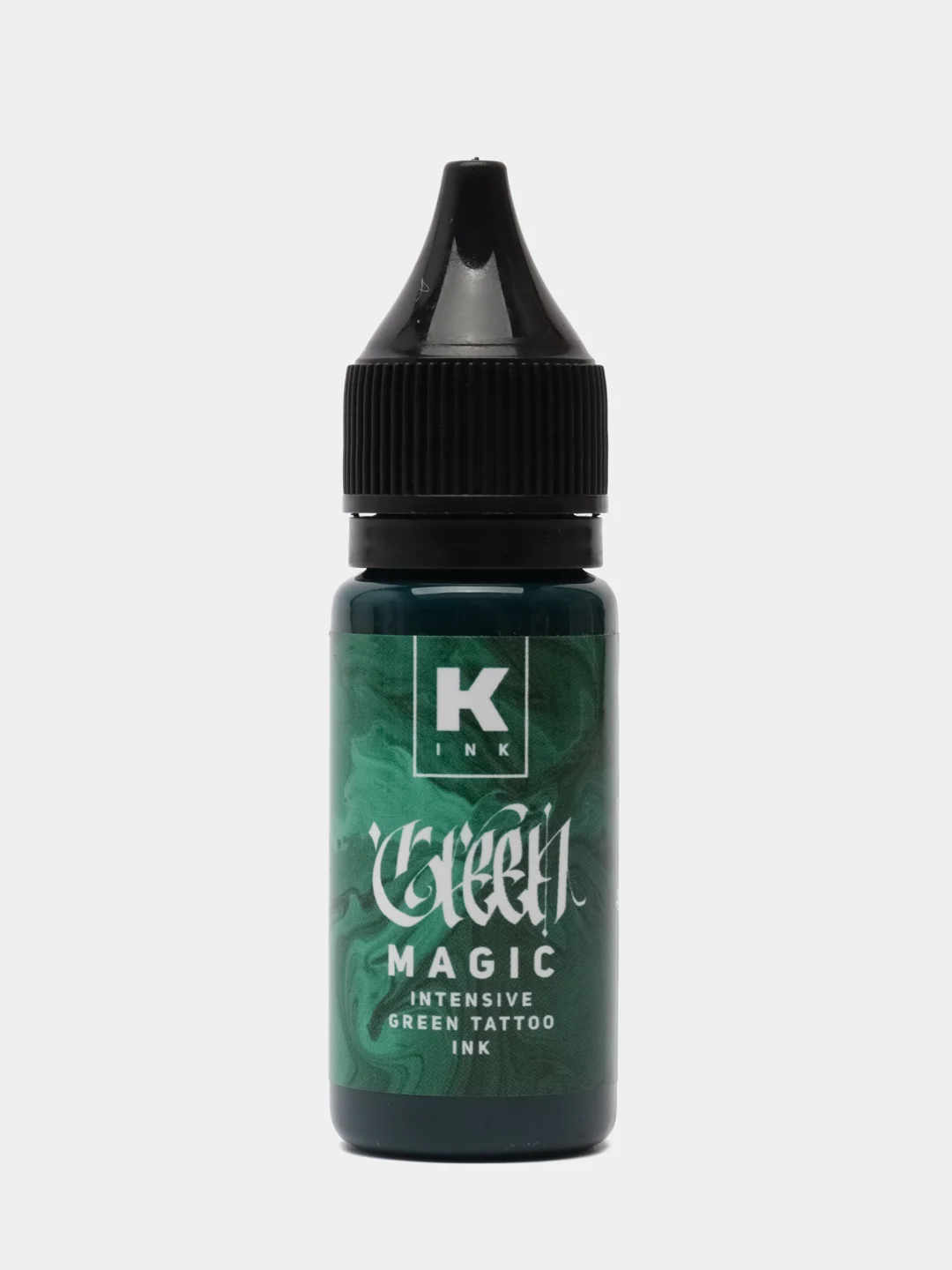 Зеленый тату пигменты, серия Magic intensive  tattoo ink 15 мл. Универсальные