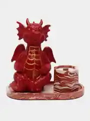 Красный подарочный набор Дракон и свеча