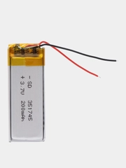 Аккумулятор литий-полимерный 3.0*16*45 301645 (3.7В, 350mah)