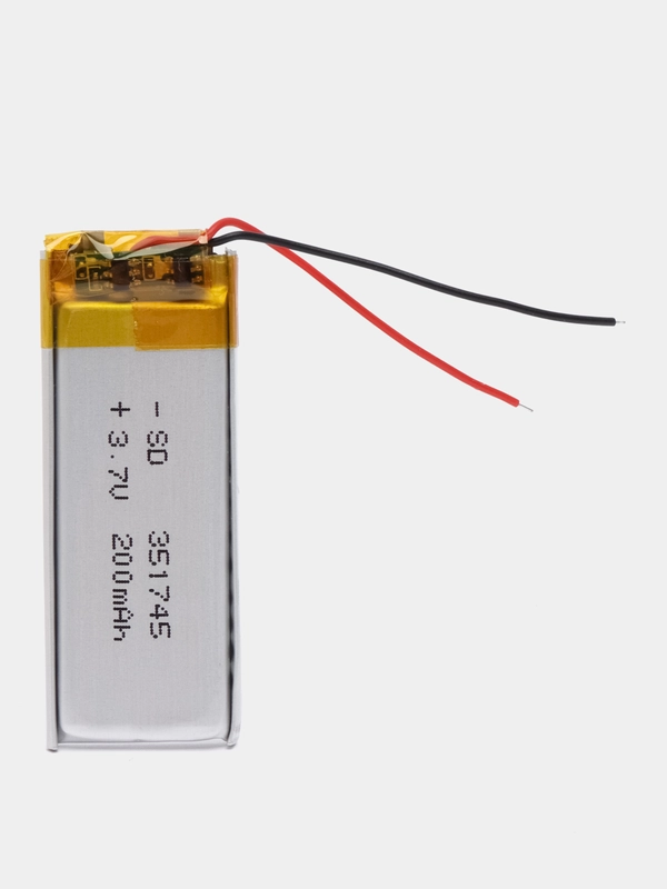 Аккумулятор литий-полимерный 3.0*16*45 301645 (3.7В, 350mah)
