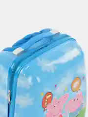 Лимонный детский чемодан на колесах, пластиковый, ручная кладь