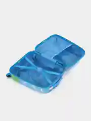 Лимонный детский чемодан на колесах, пластиковый, ручная кладь